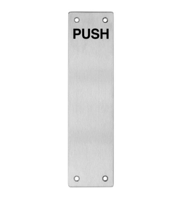 Push Plate Engraved