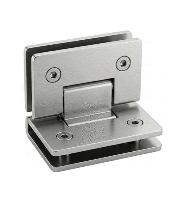 Shower hinges glass to glass